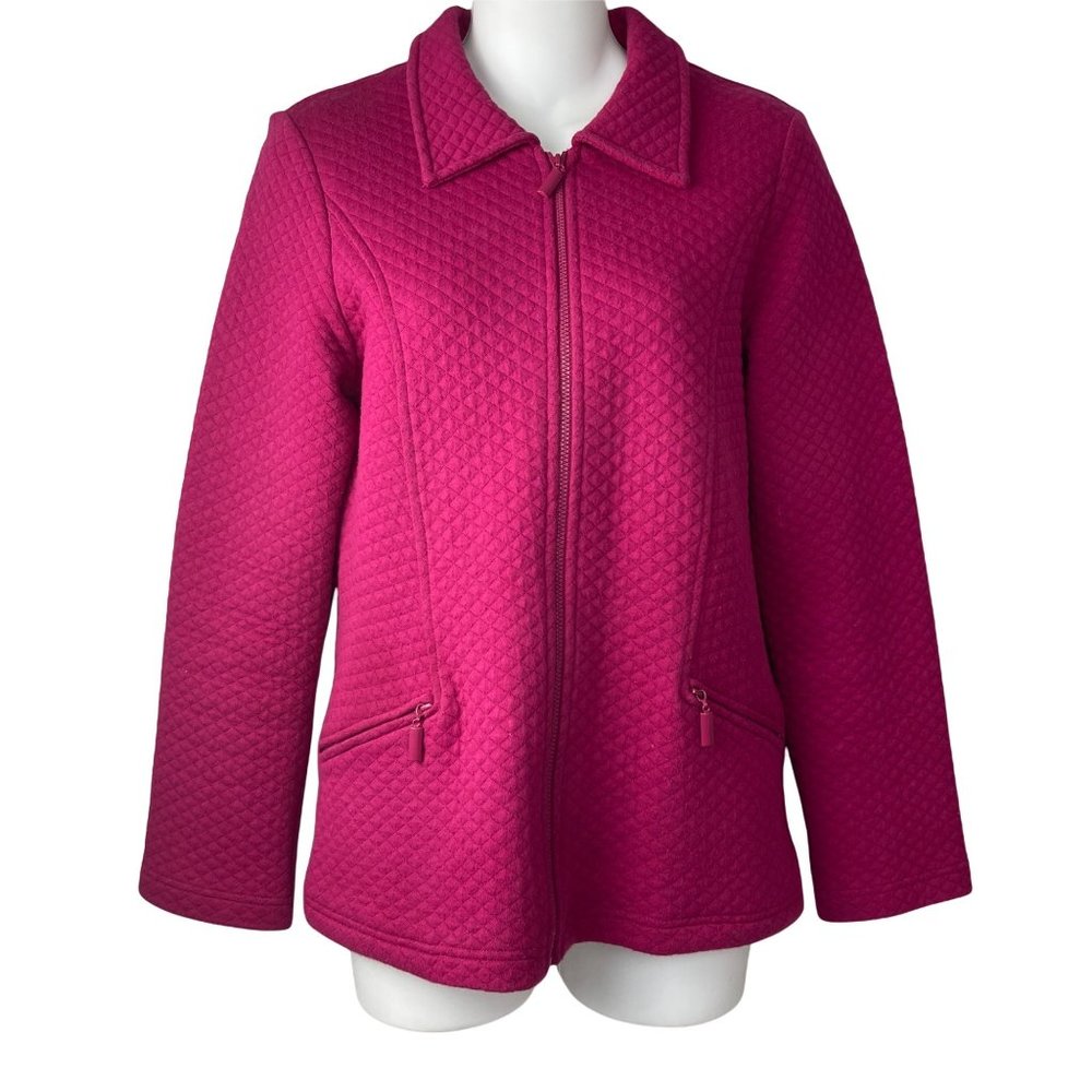 Itsu Women’s Quilted Fuschia Jacket Size Small